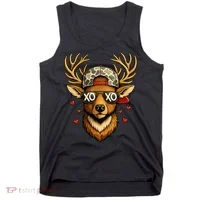 XOXO Valentine Buck Camo Deer Hunting Tank Top thumb 0
