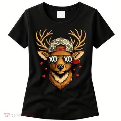 XOXO Valentine Buck Camo Deer Hunting Women's T-Shirt