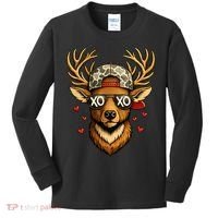 XOXO Valentine Buck Camo Deer Hunting Kids Long Sleeve Shirt thumb 0