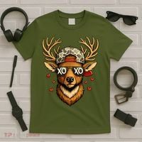 XOXO Valentine Buck Camo Deer Hunting T-Shirt thumb 5