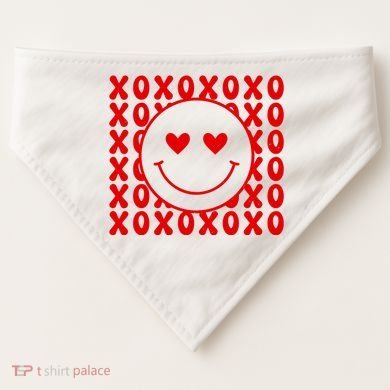 Xoxo Valentines Cute USA-Made Doggie Bandana