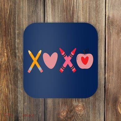 Xoxo Valentines Day School Holiday Coaster