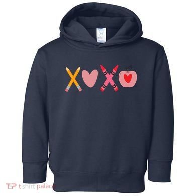 Xoxo Valentines Day School Holiday Toddler Hoodie