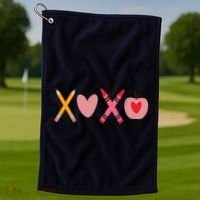 Xoxo Valentines Day School Holiday Golf Towel thumb 1