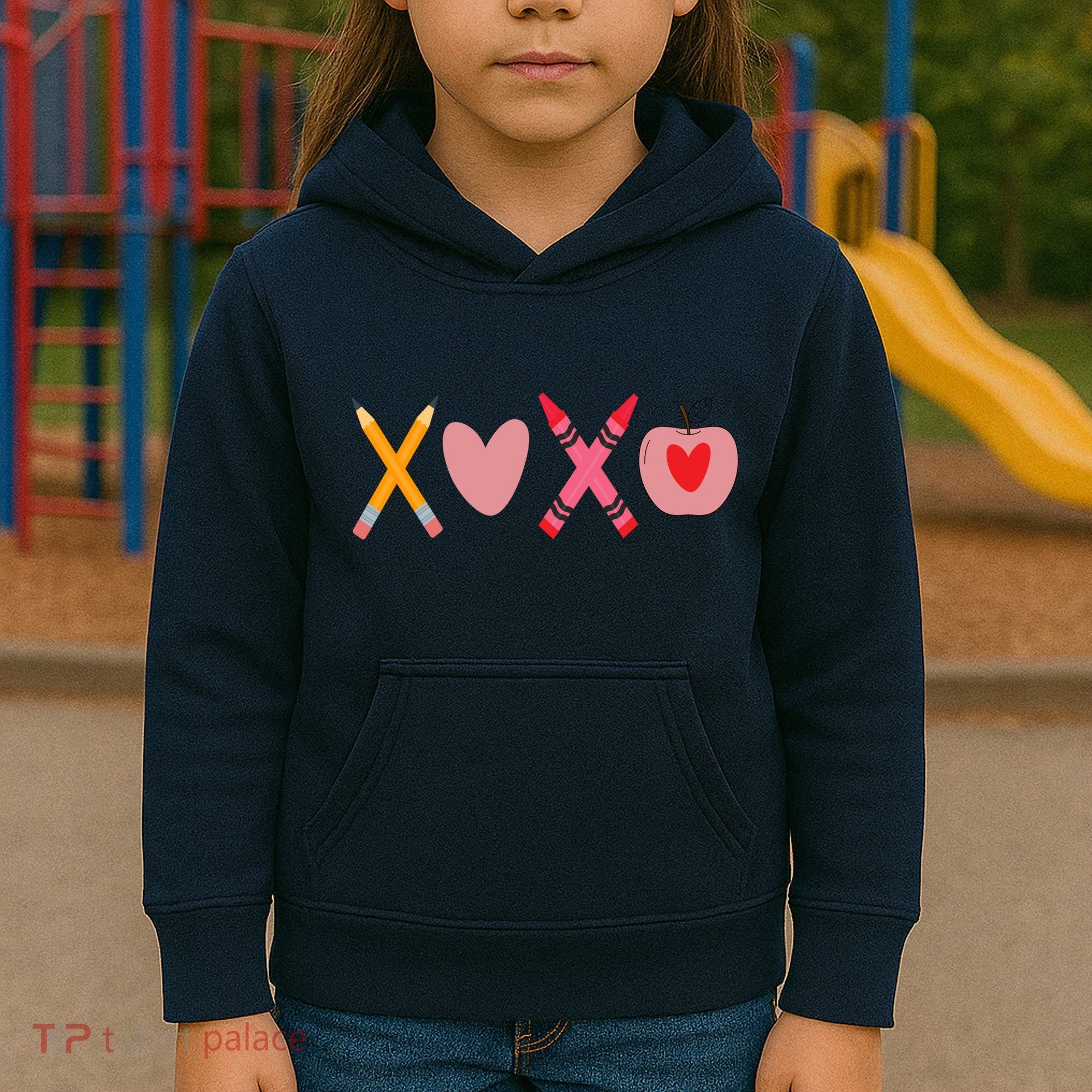 Xoxo Valentines Day School Holiday Kids Hoodie