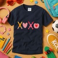 Xoxo Valentines Day School Holiday Kids T-Shirt thumb 3