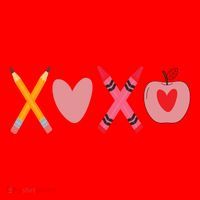 Xoxo Valentines Day School Holiday Santa Hat thumb 1