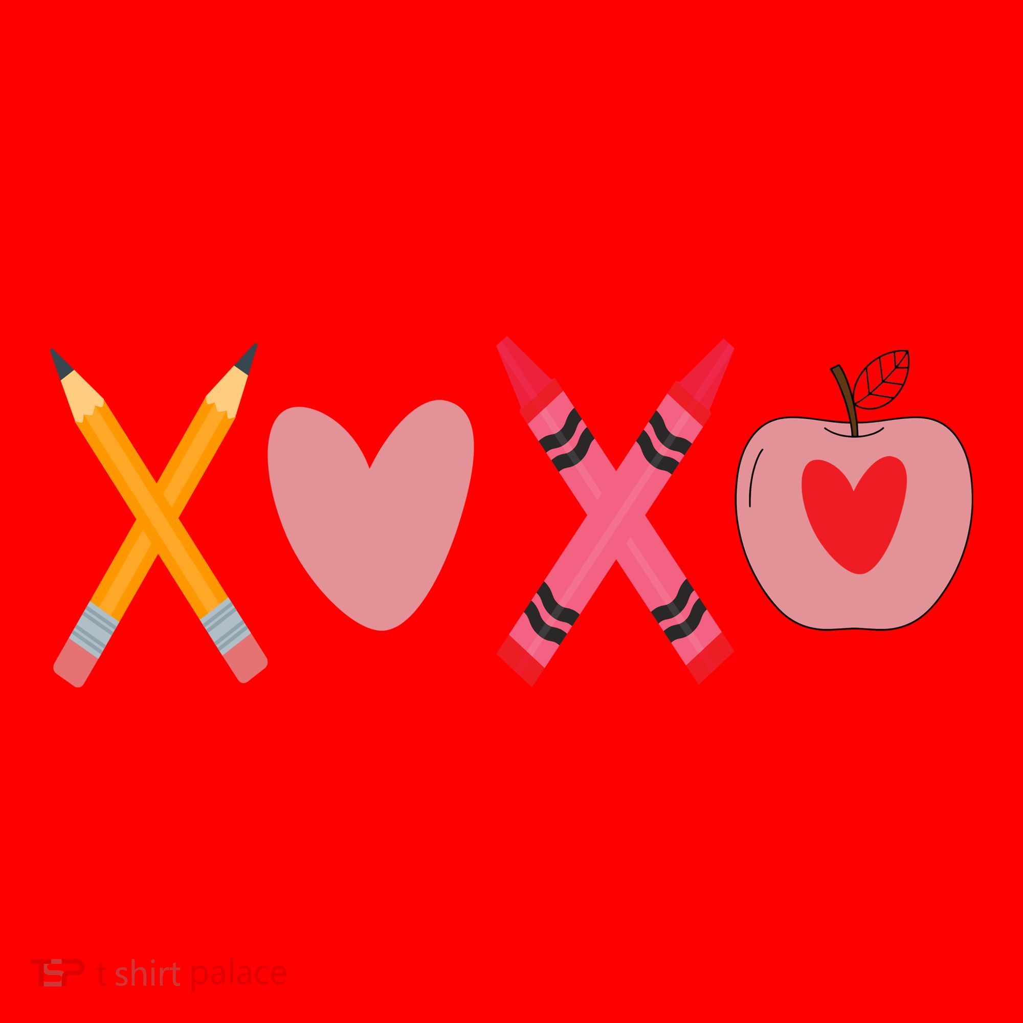 Xoxo Valentines Day School Holiday Santa Hat