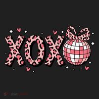 Xoxo Valentines Day Retro Women's Sweatshirt thumb 2