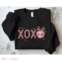 Xoxo Valentines Day Retro Sweatshirt thumb 2
