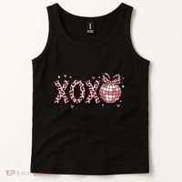 Xoxo Valentines Day Retro Tank Top thumb 2