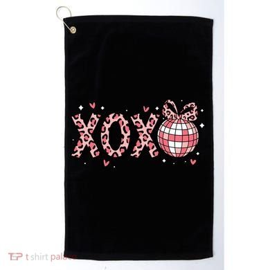 Xoxo Valentines Day Retro Golf Towel