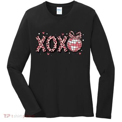 Xoxo Valentines Day Retro Women's Long Sleeve Shirt