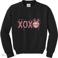 Xoxo Valentines Day Retro Kids Sweatshirt thumb 0