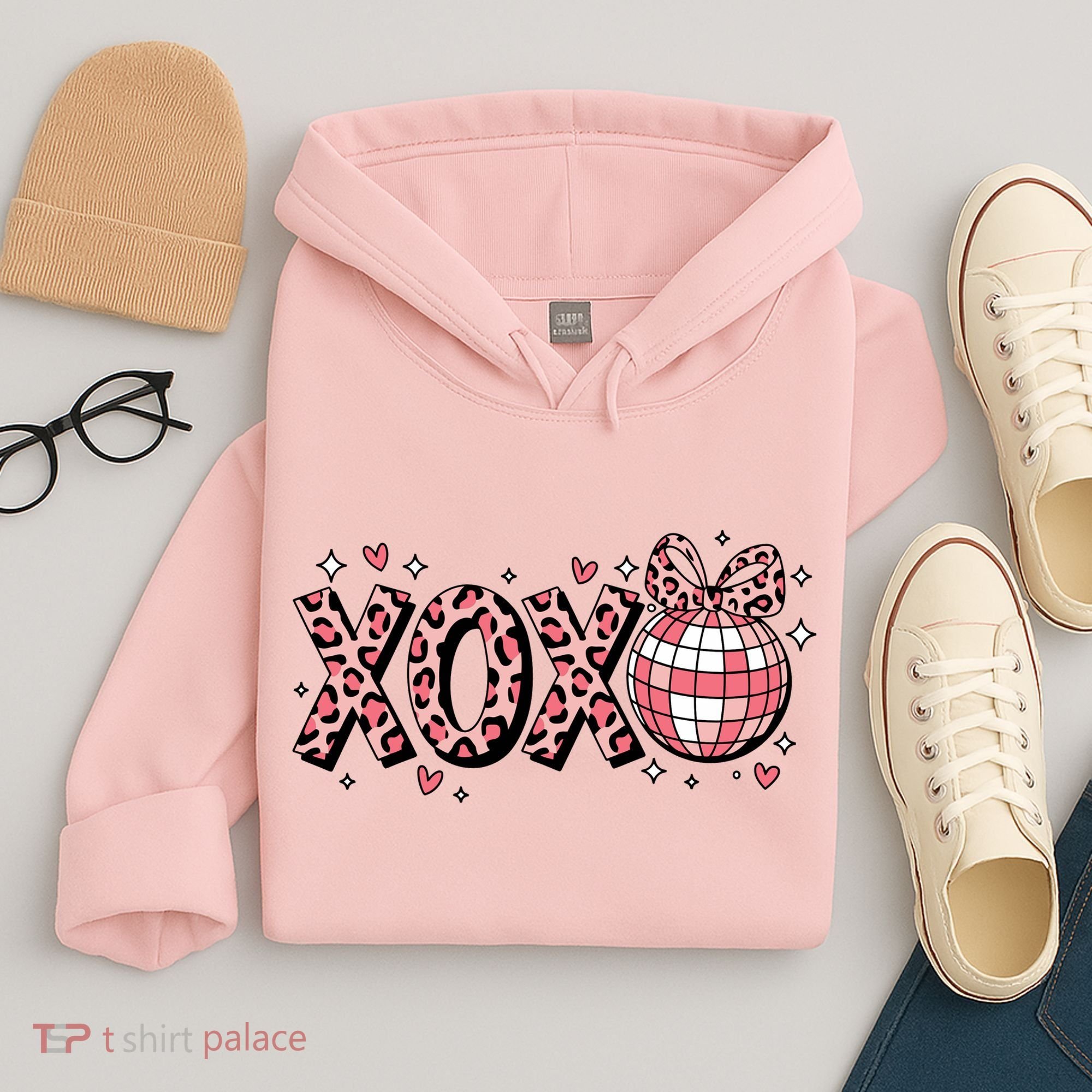 Xoxo Valentines Day Retro Hoodie