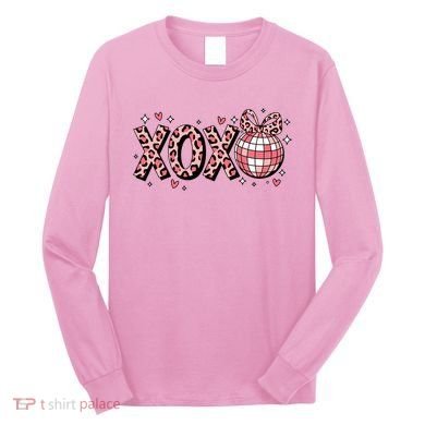 Xoxo Valentines Day Retro Long Sleeve Shirt