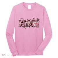 Xoxo Valentines Day Retro Long Sleeve Shirt thumb 0