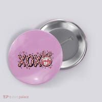 Xoxo Valentines Day Retro Button thumb 0