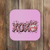 Xoxo Valentines Day Retro Coaster thumb 0