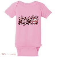 Xoxo Valentines Day Retro Baby Bodysuit thumb 0