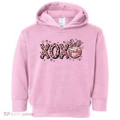 Xoxo Valentines Day Retro Toddler Hoodie