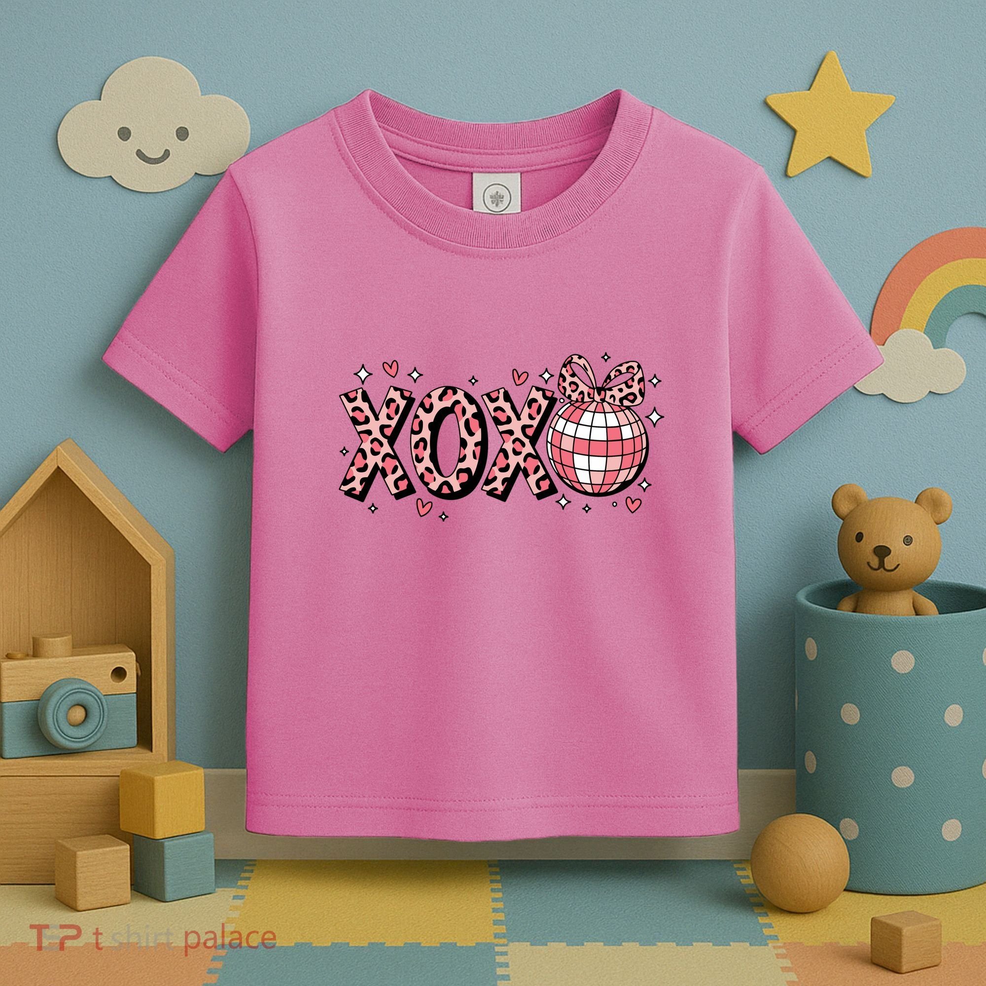 Xoxo Valentines Day Retro Toddler T-Shirt
