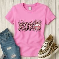 Xoxo Valentines Day Retro Women's T-Shirt thumb 3