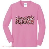 Xoxo Valentines Day Retro Kids Long Sleeve Shirt thumb 0