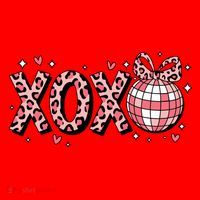 Xoxo Valentines Day Retro Santa Hat thumb 1