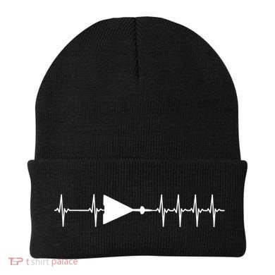 Xb70 Valkyrie Ecg Heartbeat Airplane Cool Gift Beanie