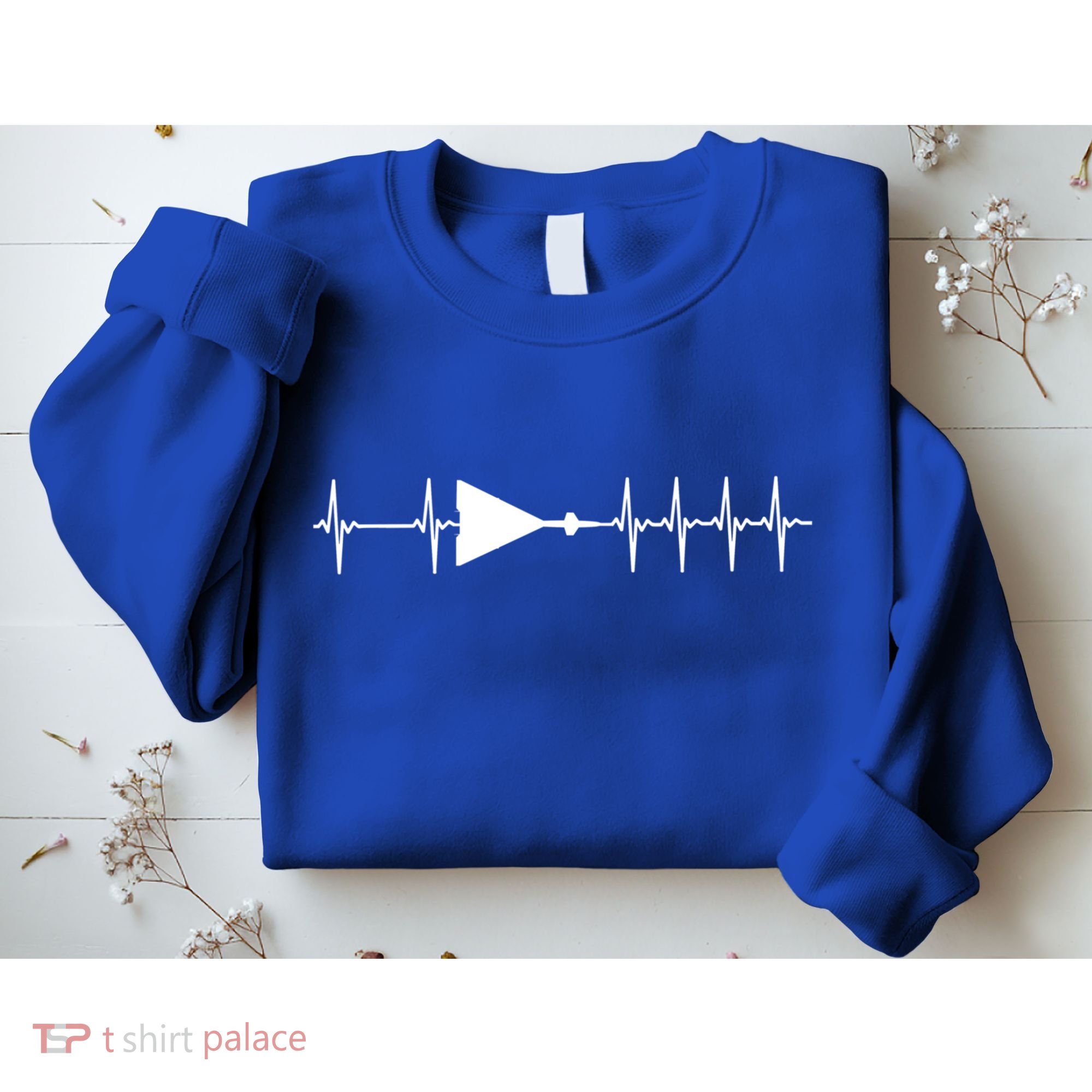 Xb70 Valkyrie Ecg Heartbeat Airplane Cool Gift Sweatshirt
