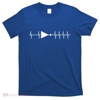 Xb70 Valkyrie Ecg Heartbeat Airplane Cool Gift T-Shirt thumb 0