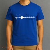 Xb70 Valkyrie Ecg Heartbeat Airplane Cool Gift T-Shirt thumb 3