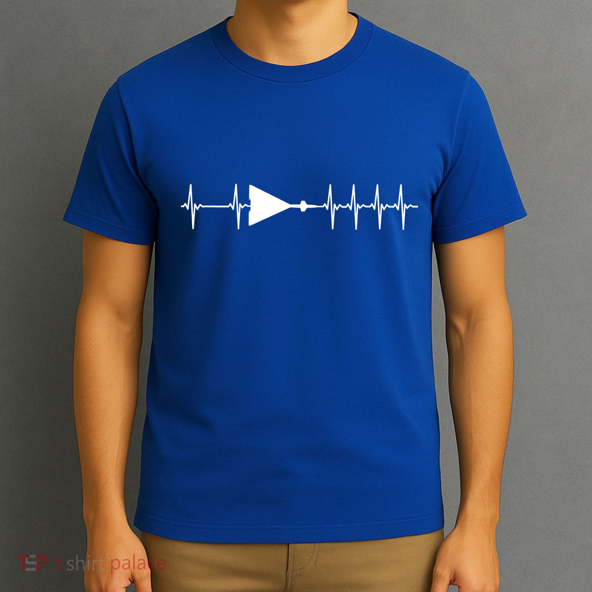 Xb70 Valkyrie Ecg Heartbeat Airplane Cool Gift T-Shirt