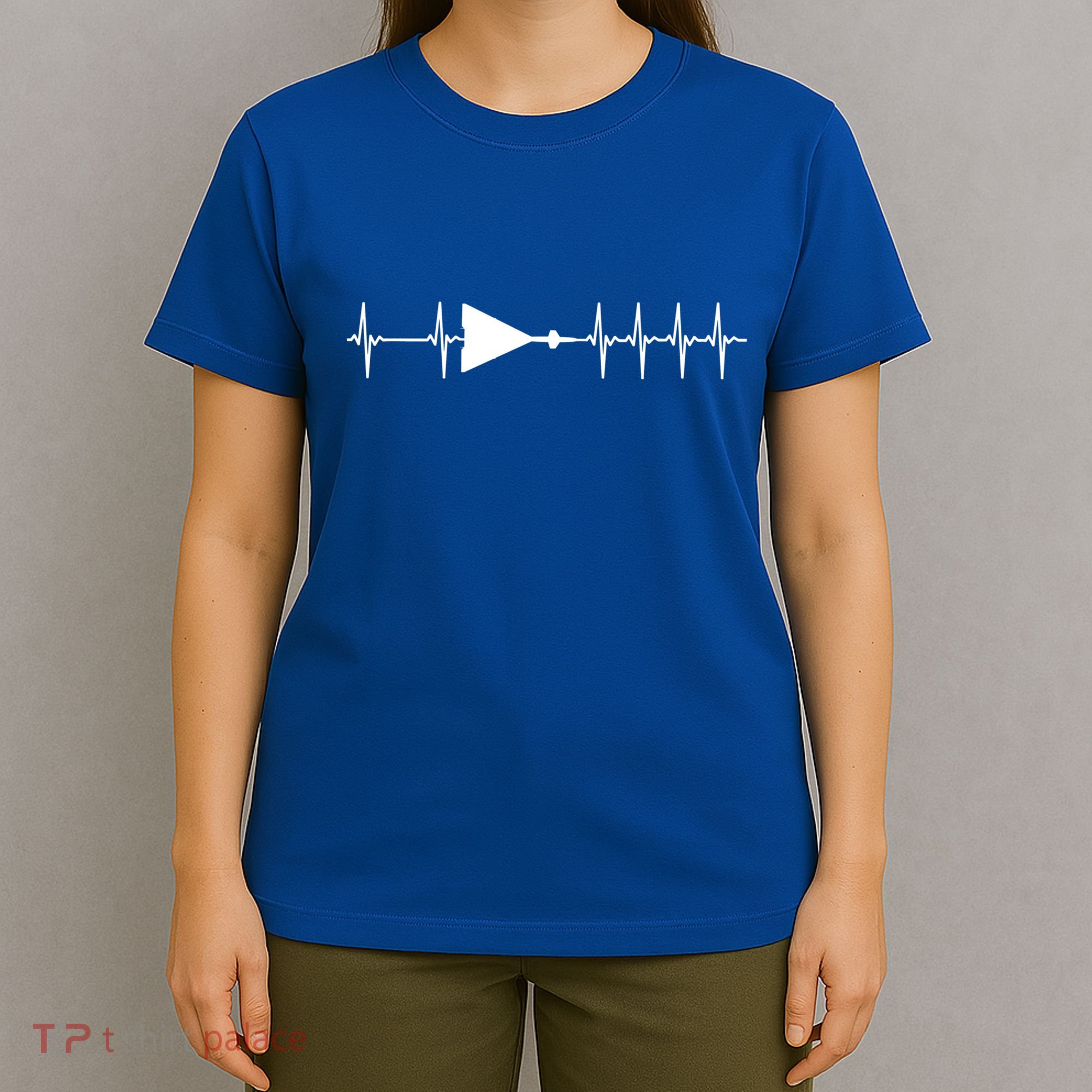Xb70 Valkyrie Ecg Heartbeat Airplane Cool Gift T-Shirt