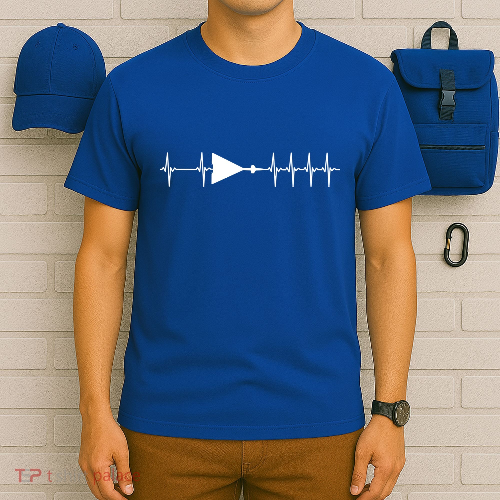 Xb70 Valkyrie Ecg Heartbeat Airplane Cool Gift T-Shirt