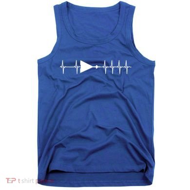 Xb70 Valkyrie Ecg Heartbeat Airplane Cool Gift Tank Top