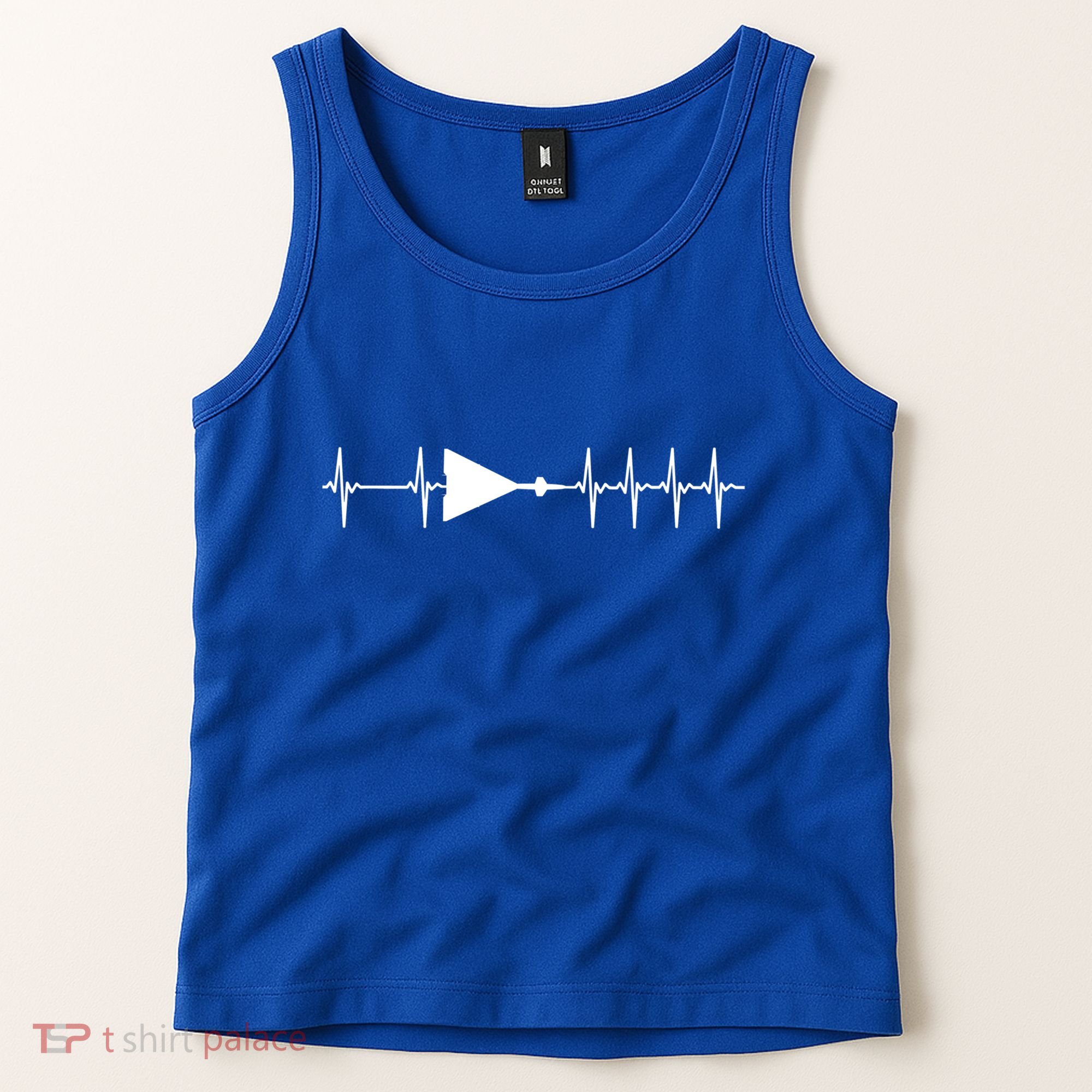 Xb70 Valkyrie Ecg Heartbeat Airplane Cool Gift Tank Top