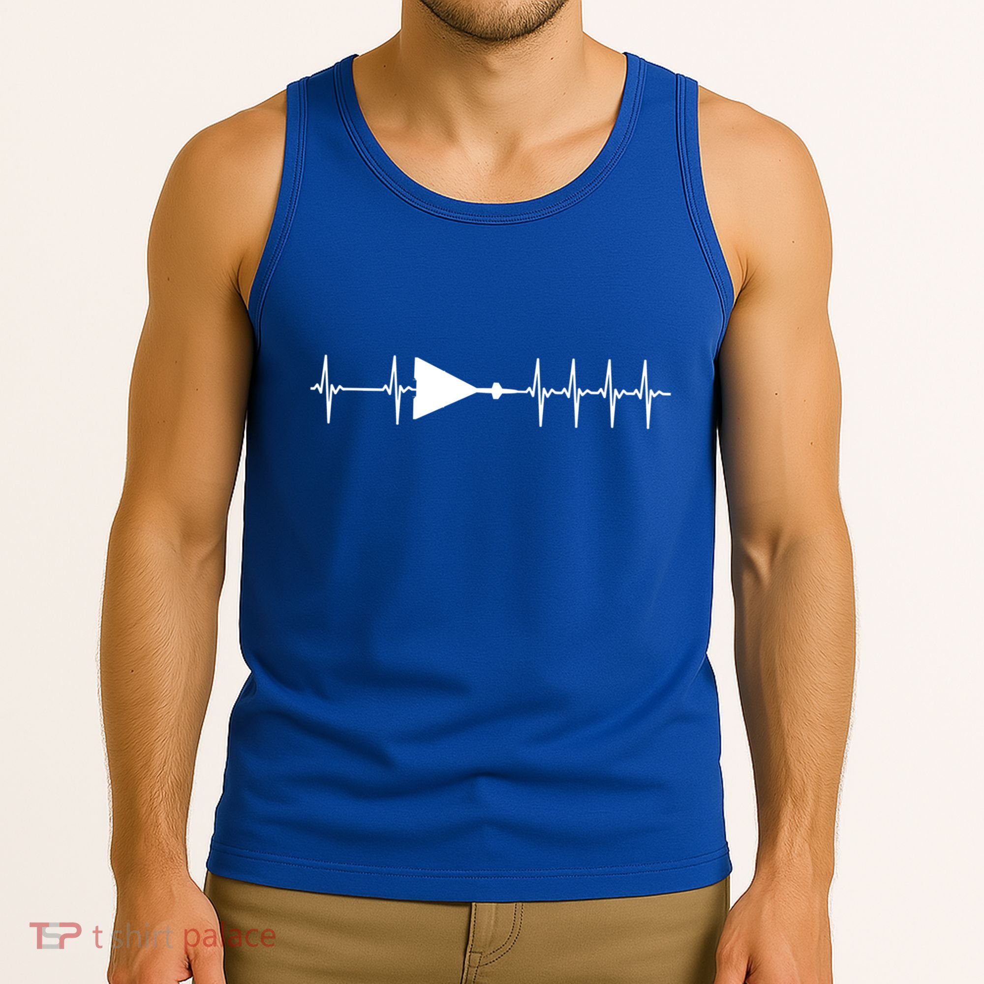 Xb70 Valkyrie Ecg Heartbeat Airplane Cool Gift Tank Top