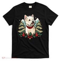 Xmas West Highland White Terrier Santa on Christmas Westie T-Shirt thumb 0