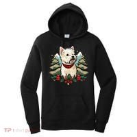Xmas West Highland White Terrier Santa on Christmas Westie Women's Hoodie thumb 0