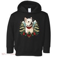 Xmas West Highland White Terrier Santa on Christmas Westie Toddler Hoodie thumb 0