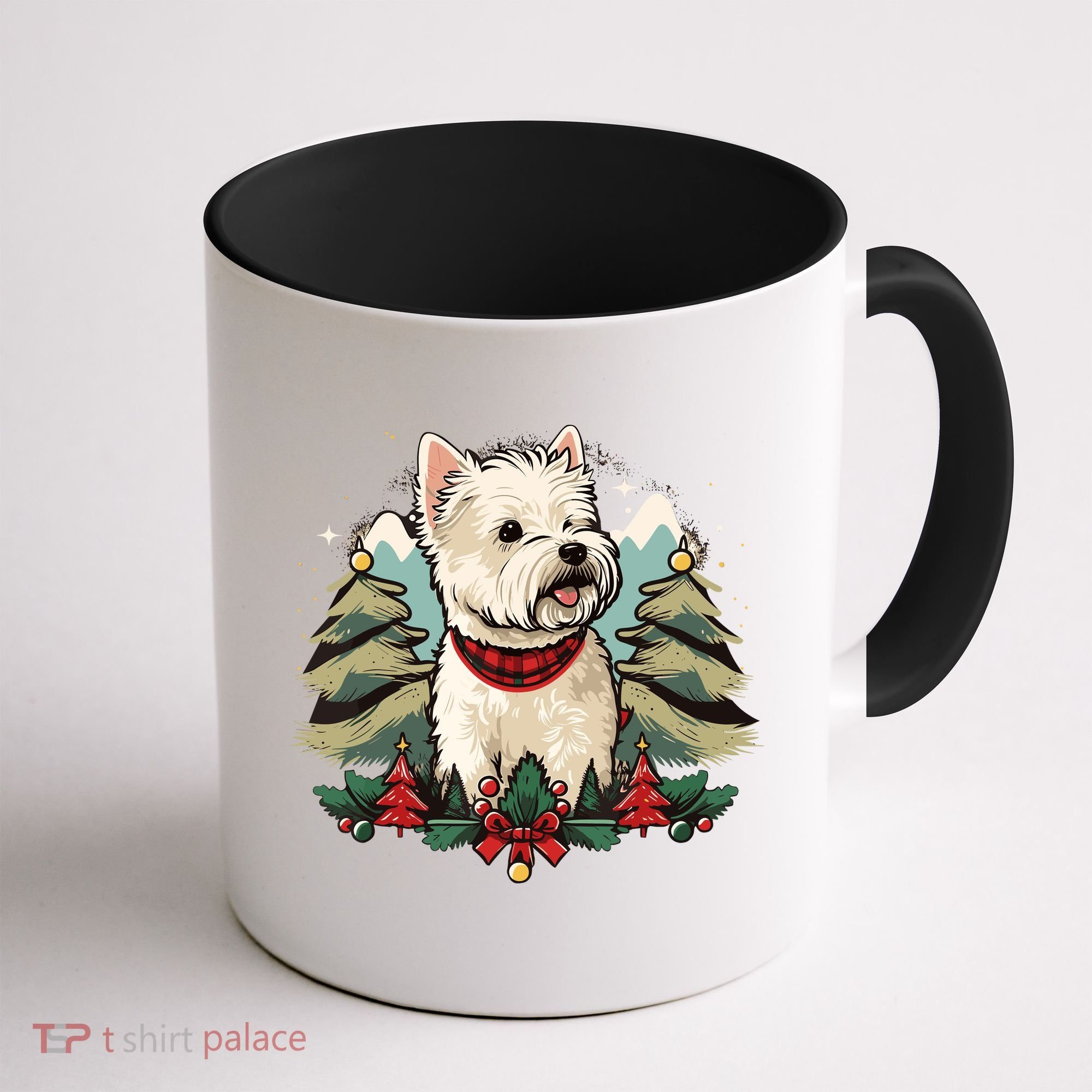 Xmas West Highland White Terrier Santa On Christmas Westie Coffee Mug