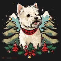 Xmas West Highland White Terrier Santa On Christmas Westie Ornament thumb 1