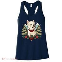 Xmas West Highland White Terrier Santa On Christmas Westie Women's Tank Top thumb 0