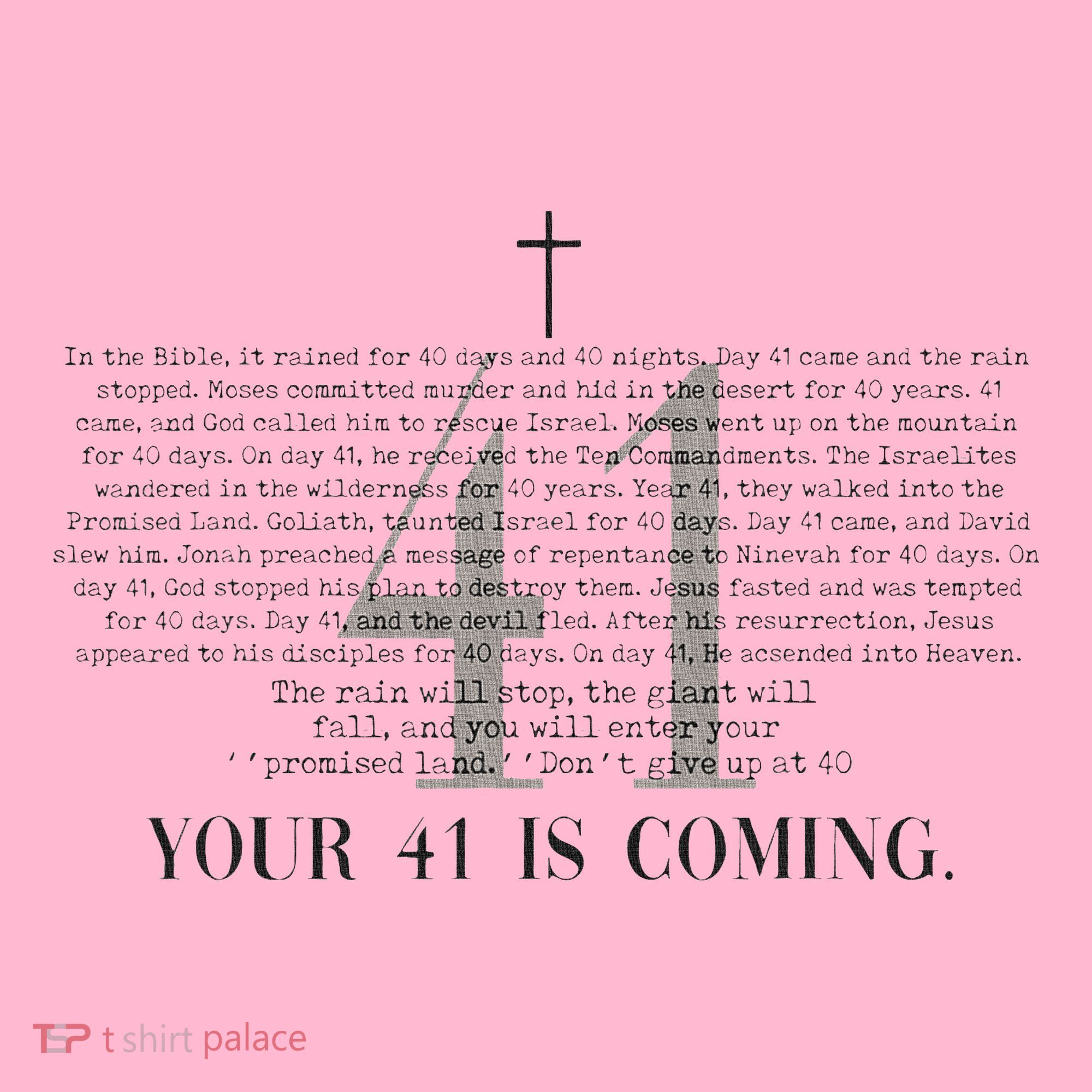 Your 41 Is Coming Christian Coaster