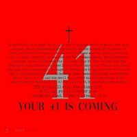 Your 41 Is Coming Christian Santa Hat thumb 1