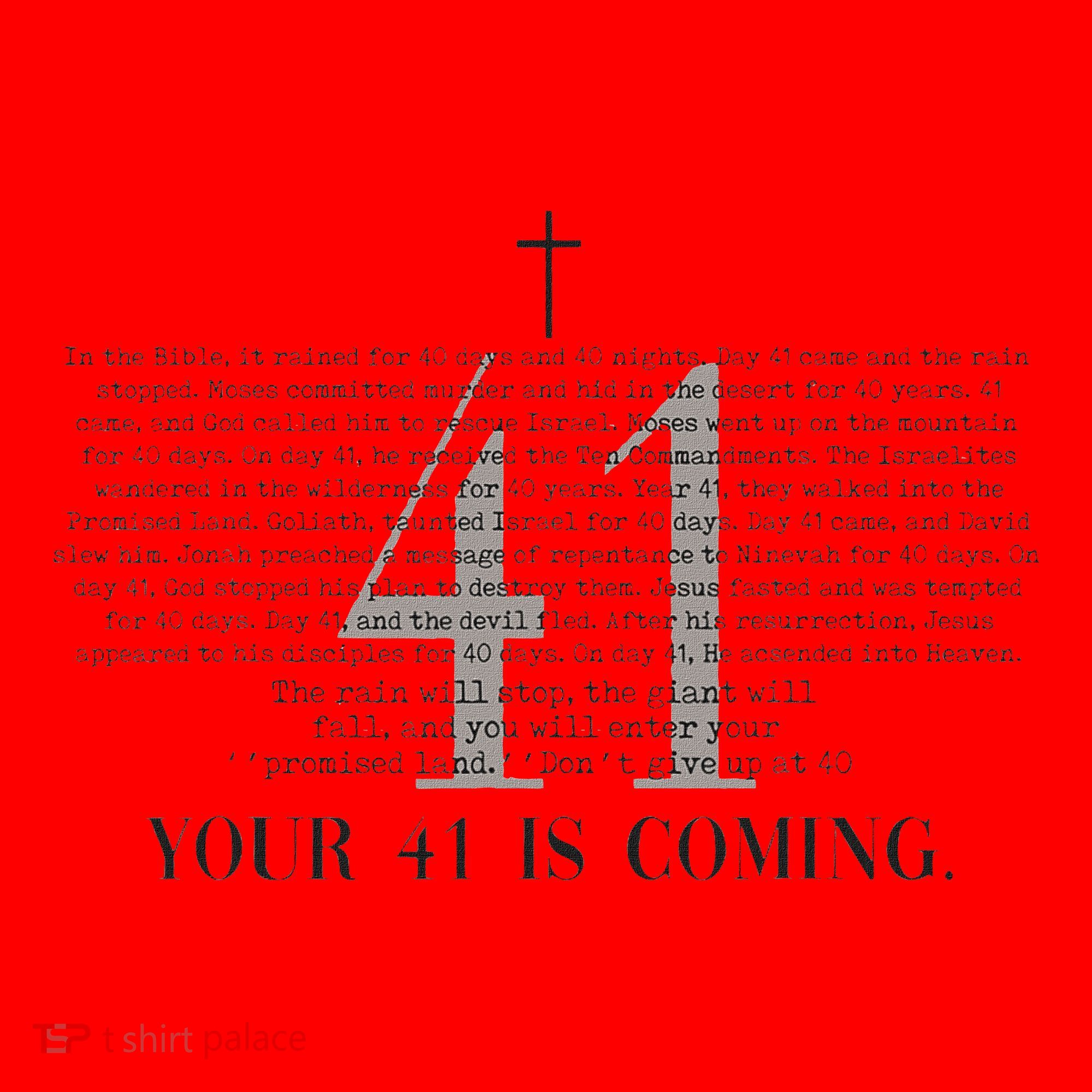 Your 41 Is Coming Christian Santa Hat