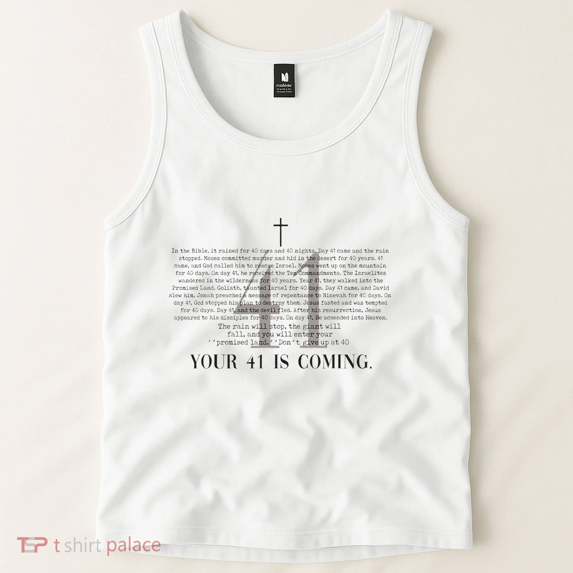 Your 41 Is Coming Christian Tank Top