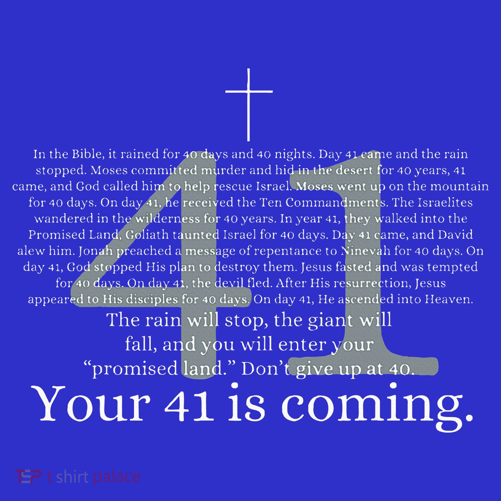 Your 41 Is Coming God Faith Christian Bible Women's Tank Top
